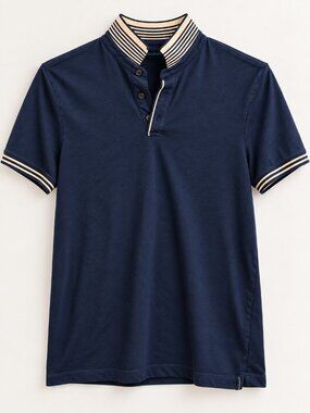 Perry Ellis Navy Blue Polo Shirt